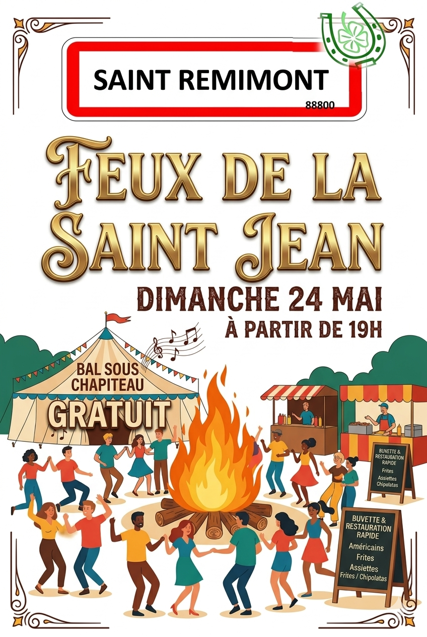 FEUX DE LA SAINT JEAN à SAINT-REMIMONT